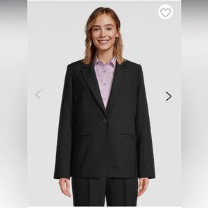 Hudson Plus Navy Linen Blazer 16W